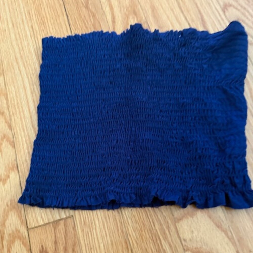ISLAND GYPSY navy blue crop/ tube top